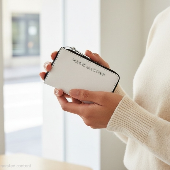 Marc Jacobs Trademarc Small L Zip Card Case